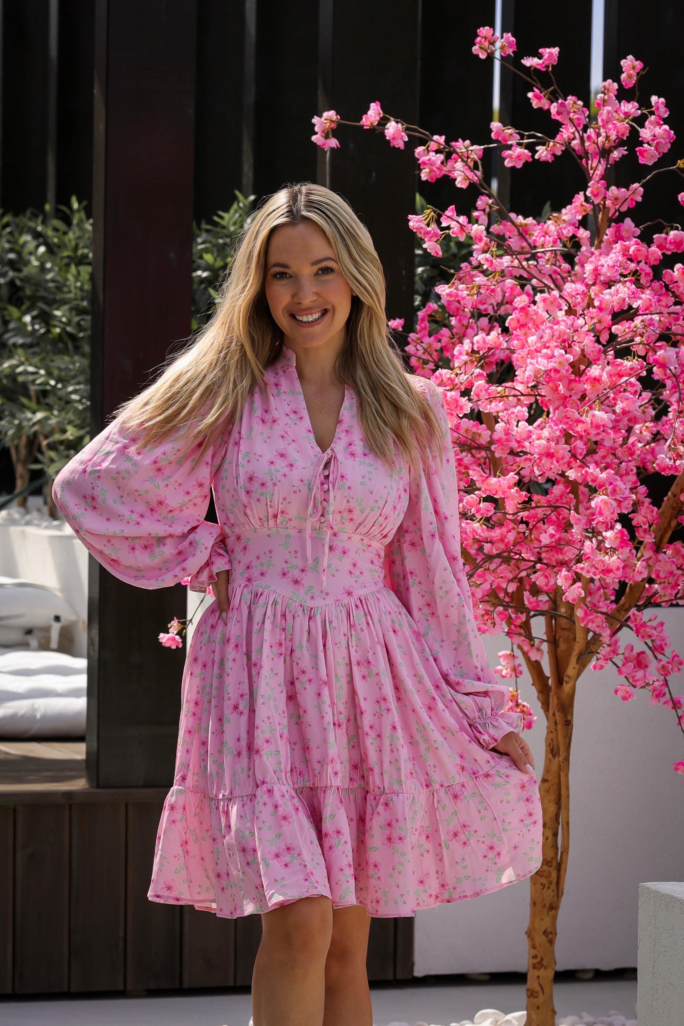 Aliya Cut Dress PRE-ORDER - Pinkcurrent