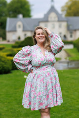 Aliya Dress - Rosy Blue