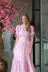 Leona Dress - Pink Dream