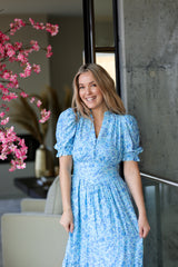 Leona Dress - Sky Blue