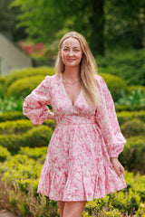 Aurora Dress - Cherry Bloom - Kort