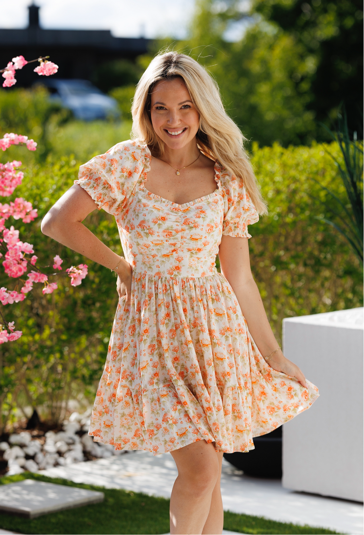 Adriana Dress - Faded Garden