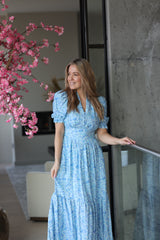 Leona Dress - Sky Blue