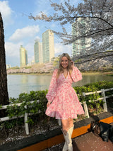 Aurora Dress - Cherry Bloom - Kort
